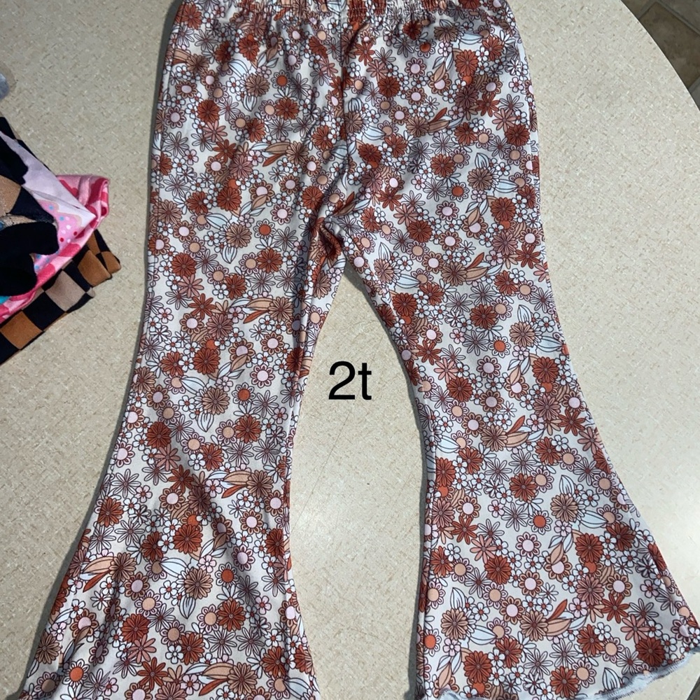 Toddler Floral bell bottoms